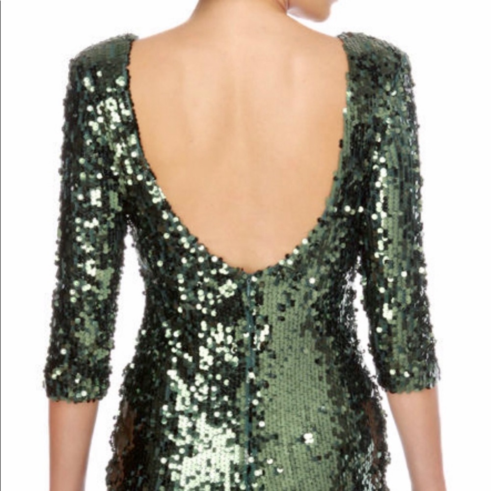 Blaque Label Supernova Green Sequin Dress 😍🥳🥂 - Picture 3 of 8
